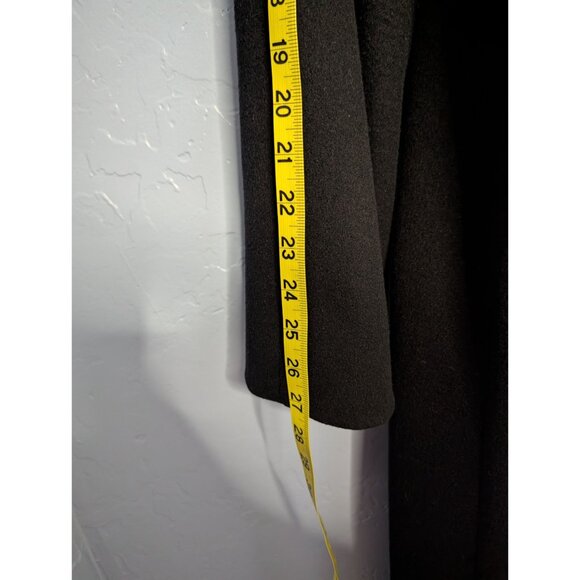 Pendleton Womens Wool Overcoat Size 12 Black Long Button-Up Winter lined - Picture 14 of 16